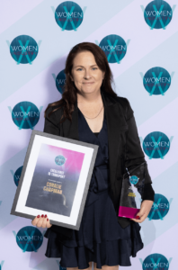 Coralie Chapman, winner of the 2023 Women in Industry Awards category 'Excellence in Transport'.